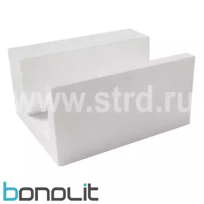 Блок газобетонный Bonolit  п-образный 500*300*250 D500кг/м3 В3,5