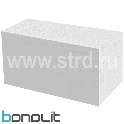 Блок газобетонный Bonolit  стеновой 625*250*200 D500кг/м3 В3,5