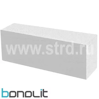 Блок газобетонный Bonolit  перегородочный 600*250*150 D500кг/м3 В3,5