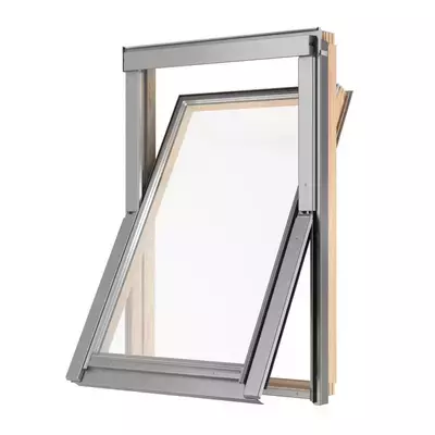 Окно мансардное дерево, лак ручка снизу Rooflite+ DPY M8A B900 PLUS Slim Pine 78*140см