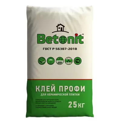 Клей Betonit Профи для плитки серый 25кг