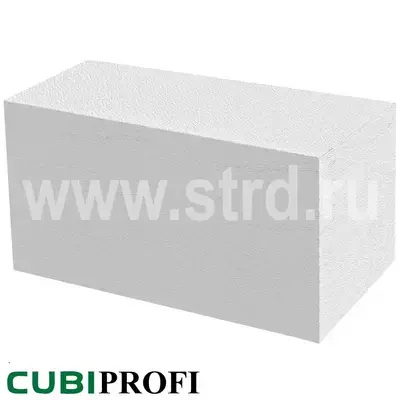 Блок газобетонный Cubi Profi стеновой 600*400*250 D500кг/м3 В3,5