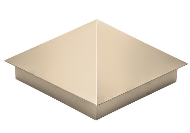 Колпак на столб 390*390мм сталь 0,5мм Satin Россия Grand Line RAL 1015 (бежевый)