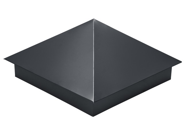 Колпак на столб 390*390мм сталь 0,5мм Satin Россия Grand Line RAL 7024 (серый)